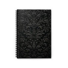 Elegant Black Spiral Notebook