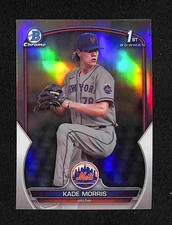 2023 Bowman Draft-Kade Morris Chrome Refractor 1st Bowman #BDC-86 Mets Prospect