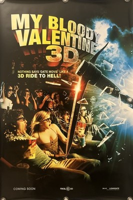 MY BLOODY VALENTINE 3D Original One Sheet Movie Poster - 2009