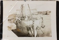 Vintage Photo Spanish American War Cruiser Reina Mercedes USS Portsmouth NH 1900