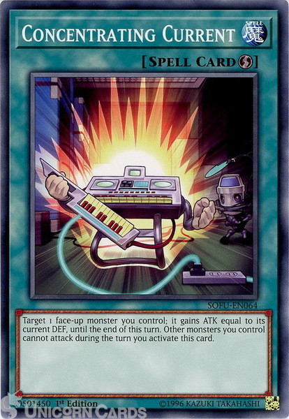 SOFU-EN064 Concentrating Current Common 1st Edition Mint Yu-Gi-Oh! Card