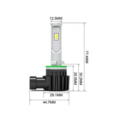 880/881 Velocity Plus LED Single Headlight Bulb By Vivd Lumen
