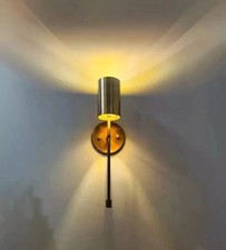 Italian wall Sconce Lamp Mid century modern brass wall lamp Antique brass Sconce