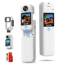 C300 POV Pocket Camera 4K,7H Power, 6-Axis Stabilization Action Camera,Dual-T...