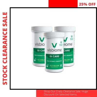 Visbiome GI Care High Potency Probiotic 1125 Billion 180 New