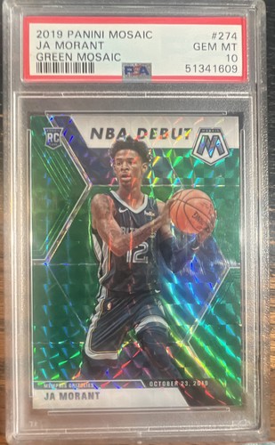 2019-20 Panini Mosaic - NBA Debut Ja Morant #274 Green Prizm (RC)