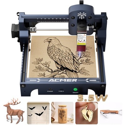 S1 Laser Engraver, 3500mW Laser Engraver Machine Higher Accuracy Lazer Cutter...