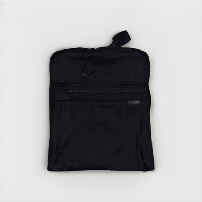 #ad Briggs amp; Riley Travelware Bifold Black Nylon Garment Wardrobe Bag Hook to Hang $88.90