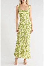 Reformation Yale Floral Print Sleeveless Maxi Dress Size 10
