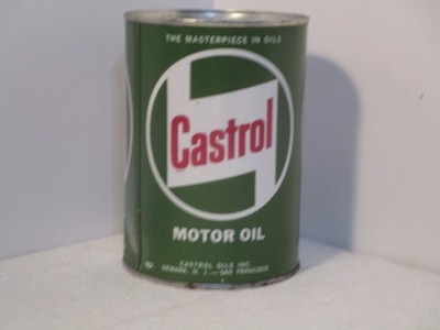 Castrol Motor Oil, Castrol Oils Inc. 1 quart, folded seam