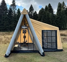 Portable Inflatable Tent Camping Tent Outdoor 4Season Waterproof Snow protection