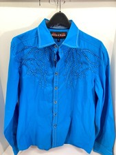 House of Lords Western Button Up Shirt Mens L...
