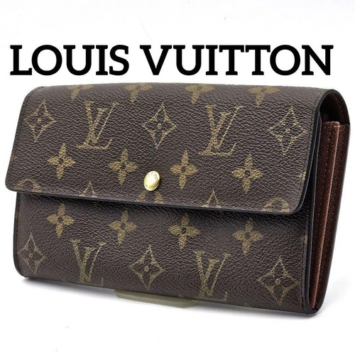 Louis Vuitton Sarah Long Wallet Monogram Brown Women's Pre-owned From Japan