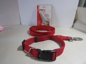 Dog  Leash with Collar  3 Ft 6 Inches Frayed (Collar 6 Inches) Used