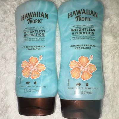 Hawaiian Tropic Hydrating After Sun Lotion Coconut Papaya Aloe Vera 6 fl oz