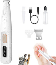 1PC Dog Paw Trimmer with LED Light,35Db Low Noise Precision Pet Paw Trimmer for