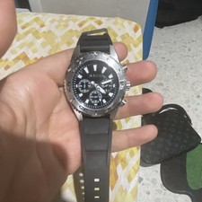 Breil Orologio original Uomo Cronografo Analogico Acciaio Argento Cinturino Nero