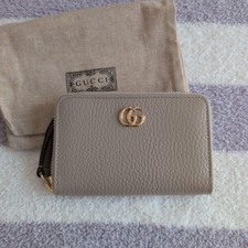 GUCCI Leather coin purse key case key ring Gucci ssima Mint gift