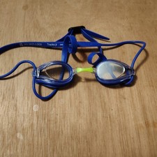 Arena Tracks Racing Junior Kid's Swimming Goggles Clear/Blue/Blue
