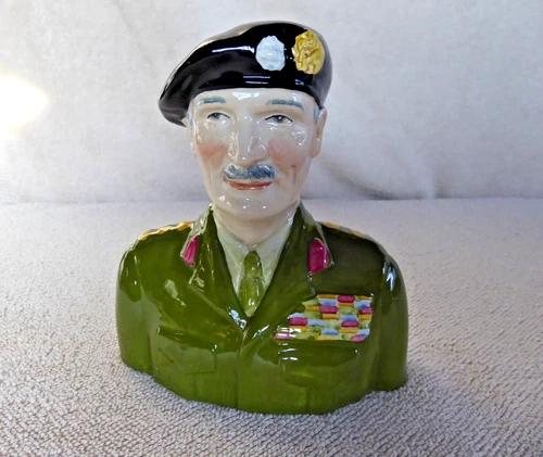 Lord Montgomery Wood & Sons England Toby Mug Staffordshire Pride Of Britain 5.5"