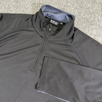 #ad Subaru Black Label 1 4 Zip Pullover Men#x27;s Large Performance Sweatshirt Black $19.95