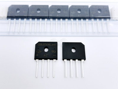 5PCS GBU2506L HY Electronic Glass Passivated Bridge Rectifier 25A 600V GBU-4