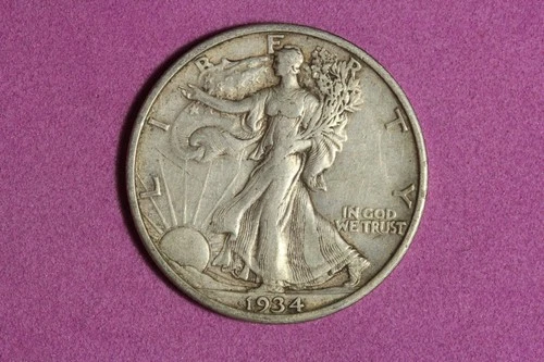 Photo of a 1934-P Walking Liberty Half Dollar from an eBay listing that sold on Jul 22, 2026