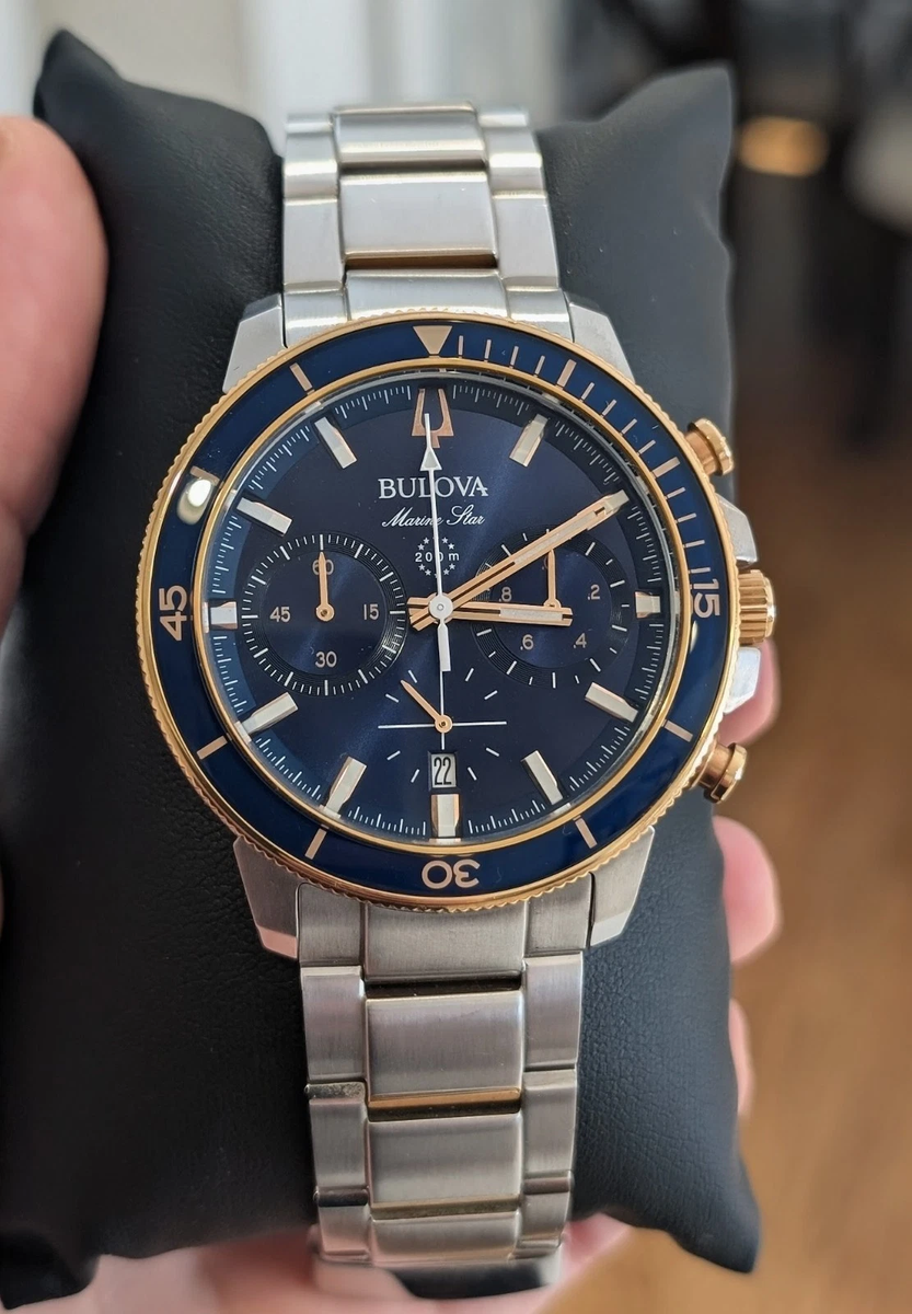 Bulova Marine Star Series C Chronograph 98B301 Gold-Tone Men's