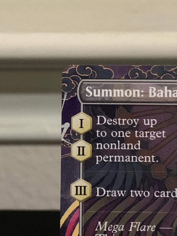 MTG Summon Bahamut Borderless Final Fantasy Regular - Image 3 of 4