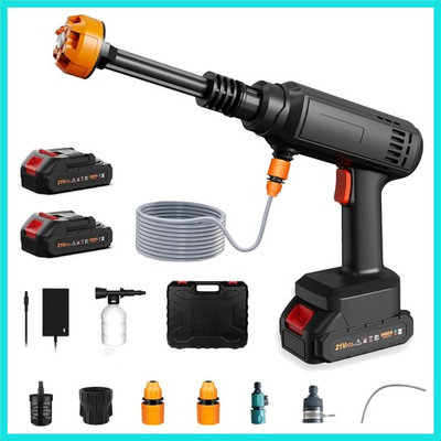#ad 580PSI Cordless Pressure Washer 2×7500mAh 6 in 1 Nozzle amp; 6m Hose 3 Water... $51.25