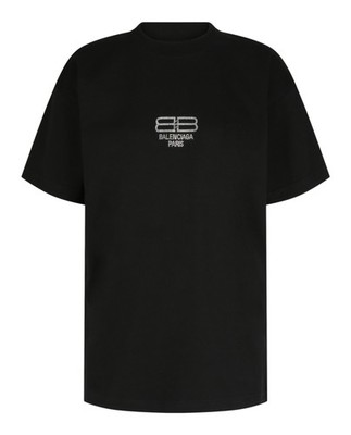 Paris Balenciaga T Shirt Womens Black Balenciaga I Love Paris T