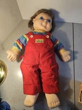 Vintage 1985 Hasbro My Buddy Doll 21" READ Wax Spot Stain Original Outfit