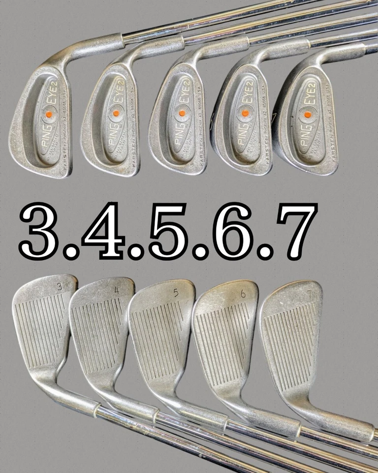 Ping EYE2 Orange Dot Iron Set 3-W-S(9Clubs) Shaft : ZZ LITE Steel - Image 3 of 4