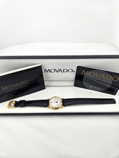 Calendario annuale triplo Movado 1998 fasi lunari 87-03-822 *NOS* con documenti e cartoncino