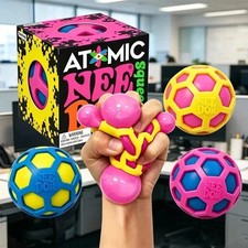 NeeDoh Atomic Squishy Stress Relief Ball Fidget Toy Sensory Pink Box Gift