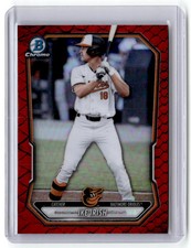 Ike Irish 2026 Bowman Chrome Red Reptilian Refractor /5 #BCP-68