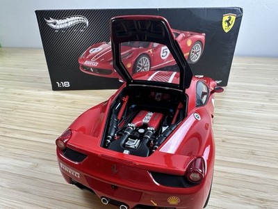 Hot Wheels Elite Ferrari 458 Italia Challenge #5 2010 1/18 X5486