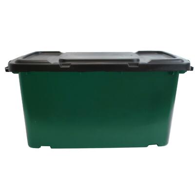 Coral Outdoor Kunststoff Recycling Box - 44L - grüner UND schwarzer Deckel