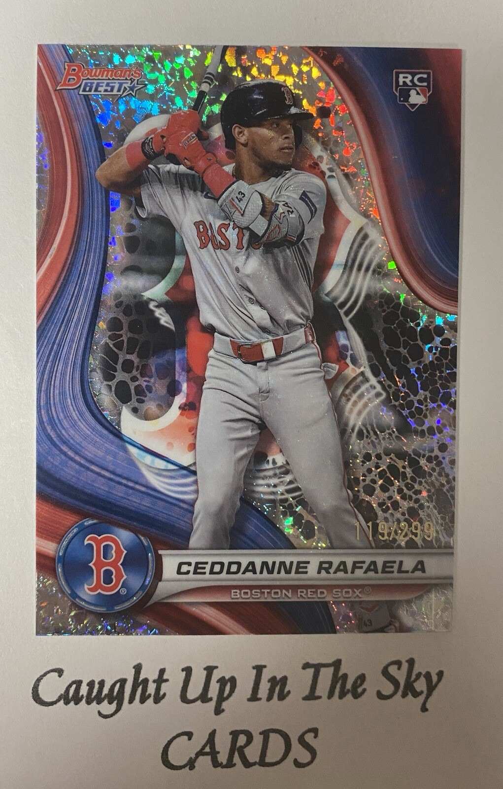 2024 Bowmans Best Ceddanne Rafaela RC Mini Diamond #119/299 Boston Red Sox