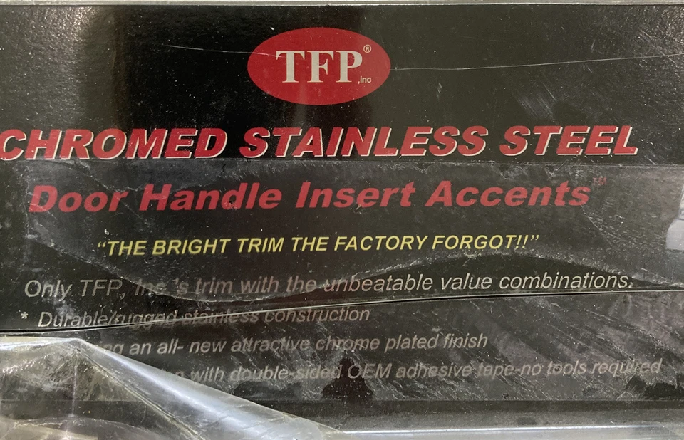 КРЫШКИ ДВЕРНЫХ РУЧЕК из нержавеющей стали 2 шт. TFP 44291 подходят для FORD F150 2DR 04-14 P4 - Изображение 2 из 4