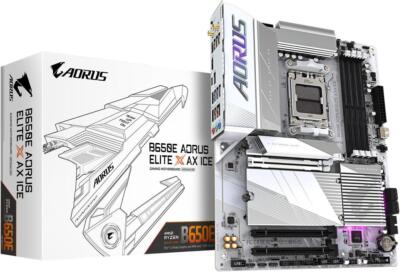 (Factory Refurbished) GIGABYTE B650E AORUS ELITE X AX ICE AM5 ATX Motherboard