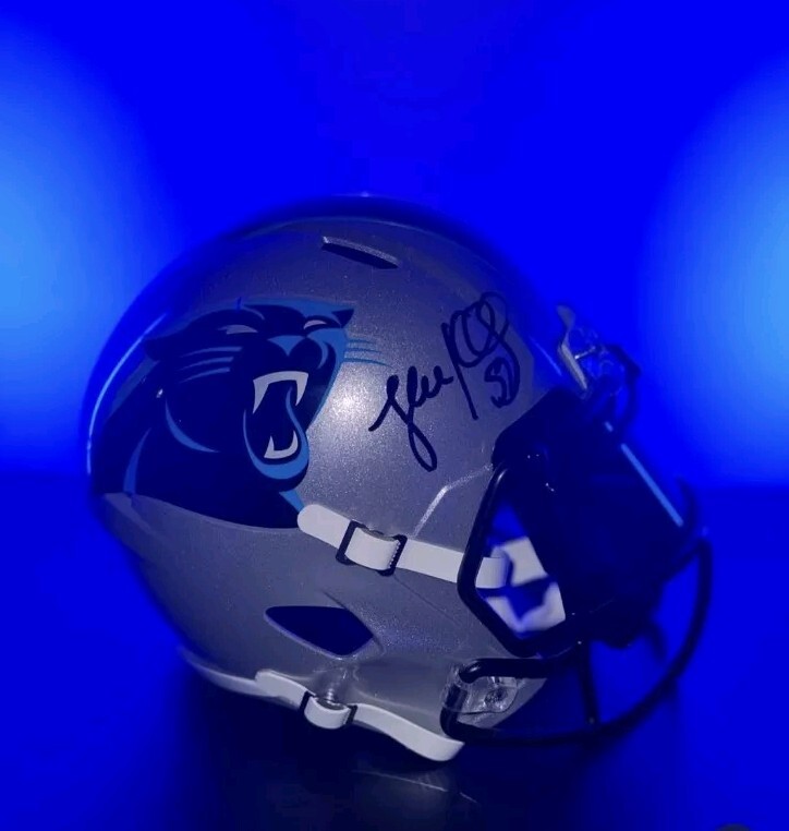 Luke Kuechly Autographed Signed Carolina Panthers Panthers Full Size Rep Helmet Beckett Cert 