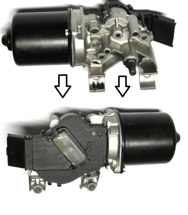 Moteur essuie glace avant Renault Clio 3 mécanisme balayage 2005-2012
