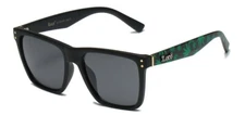 LOCS Sunglasses Retro Gangster Style Sport Marijuana Leaf Prints Plastic Frames.