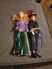 DISNEY THROUGH THE LOOKING GLASS ALICE & MAD HATTER FIGURE DOLL -FILM COLLECTION