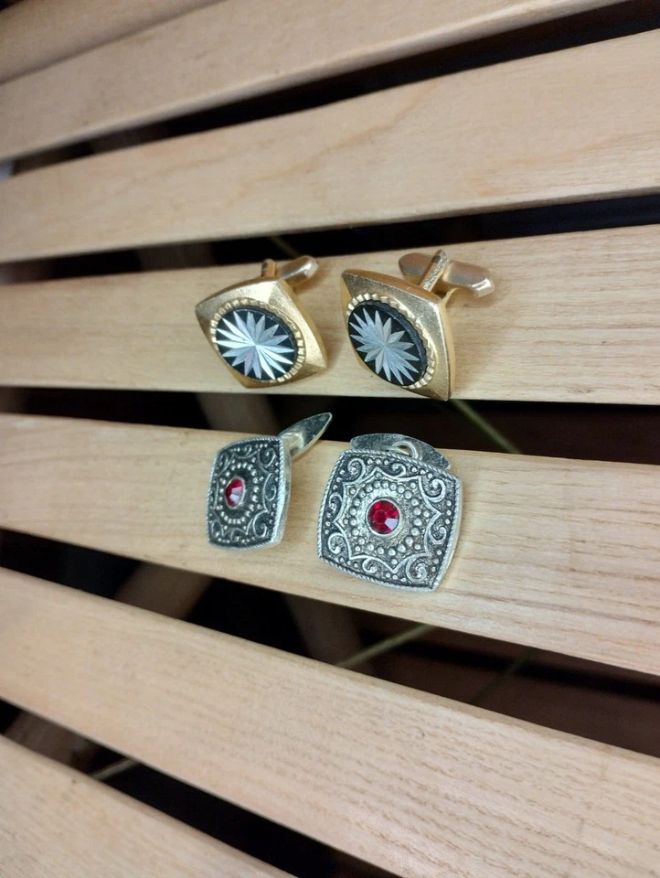 Gemelos Vintage Soviéticos Dos Juegos 1970 Rareza URSS Original Foto 3 de 4