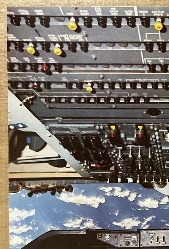 Vintage Original 1980 Michael Powers Cockpit Poster 80s Air Craft Plane Jet USA - Picture 4 of 9