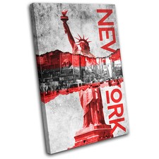 New York Torn Poster City SINGLE TELA parete arte foto stampa