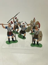 Vintage Reamsa Roman Command Group toy  Soldiers Lot Of 5 60mm Plastic A+