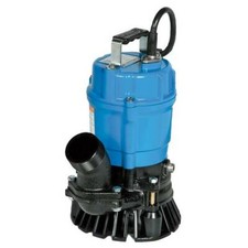 Tsurumi HS2-4S; semi-Vortex Submersible Trash Pump w/Agitator